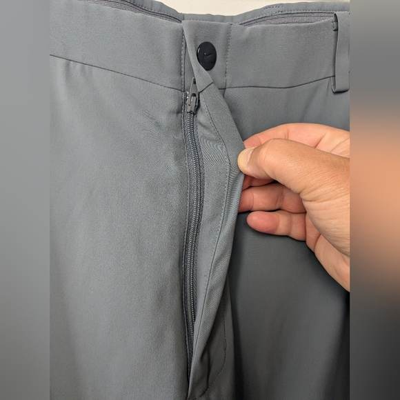 NIKE TIGER WOODS Platinum Men Golf Pants Size 40x32 Gray Color With Pockets - Picture 5 of 15